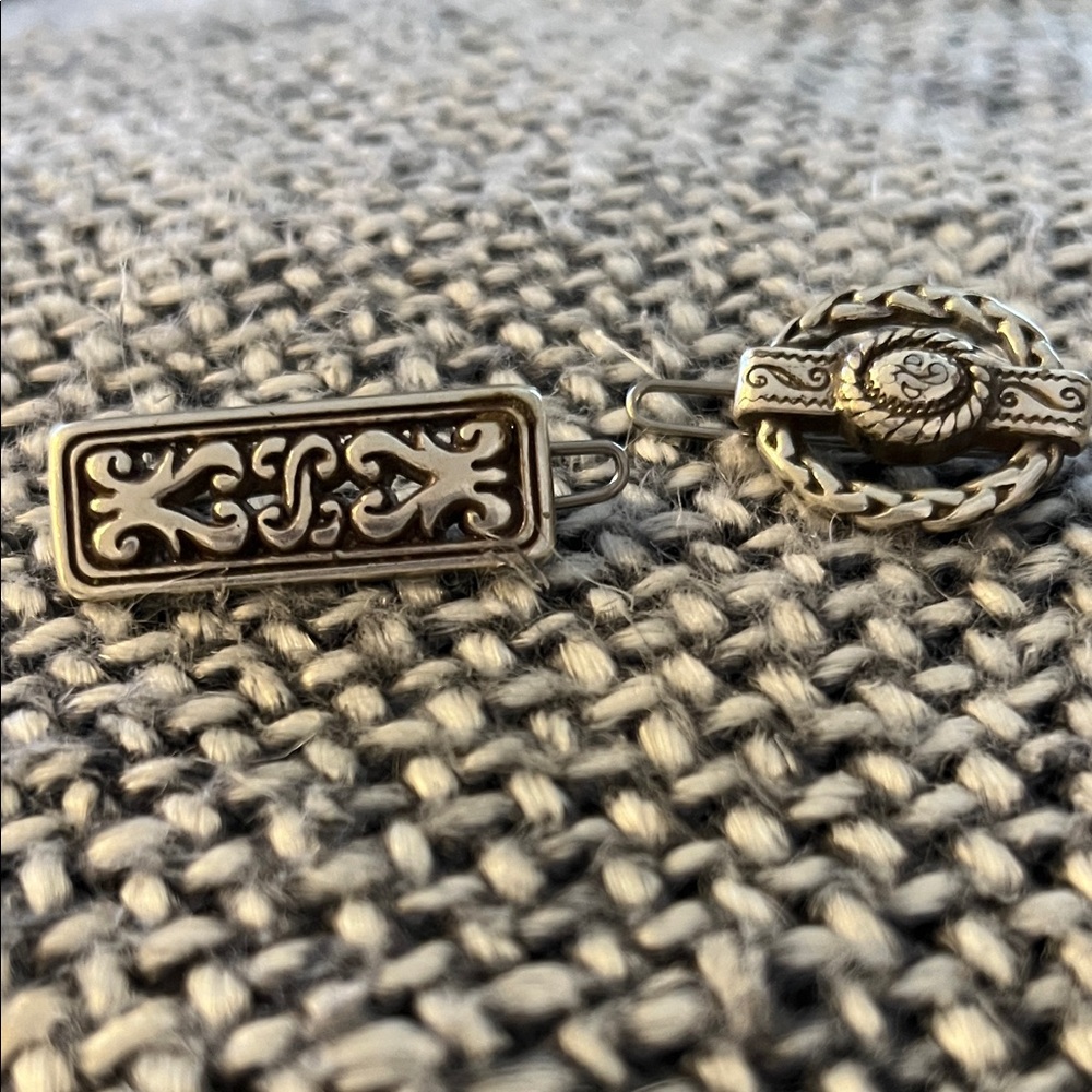Brighton Elegant Silver hair barrettes